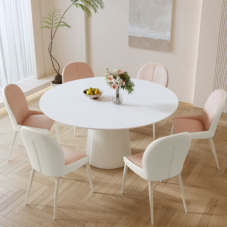 Simple white 2024 dining table